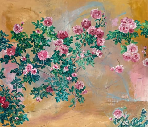 Welcome by Kathy Leland, oil on canvas21